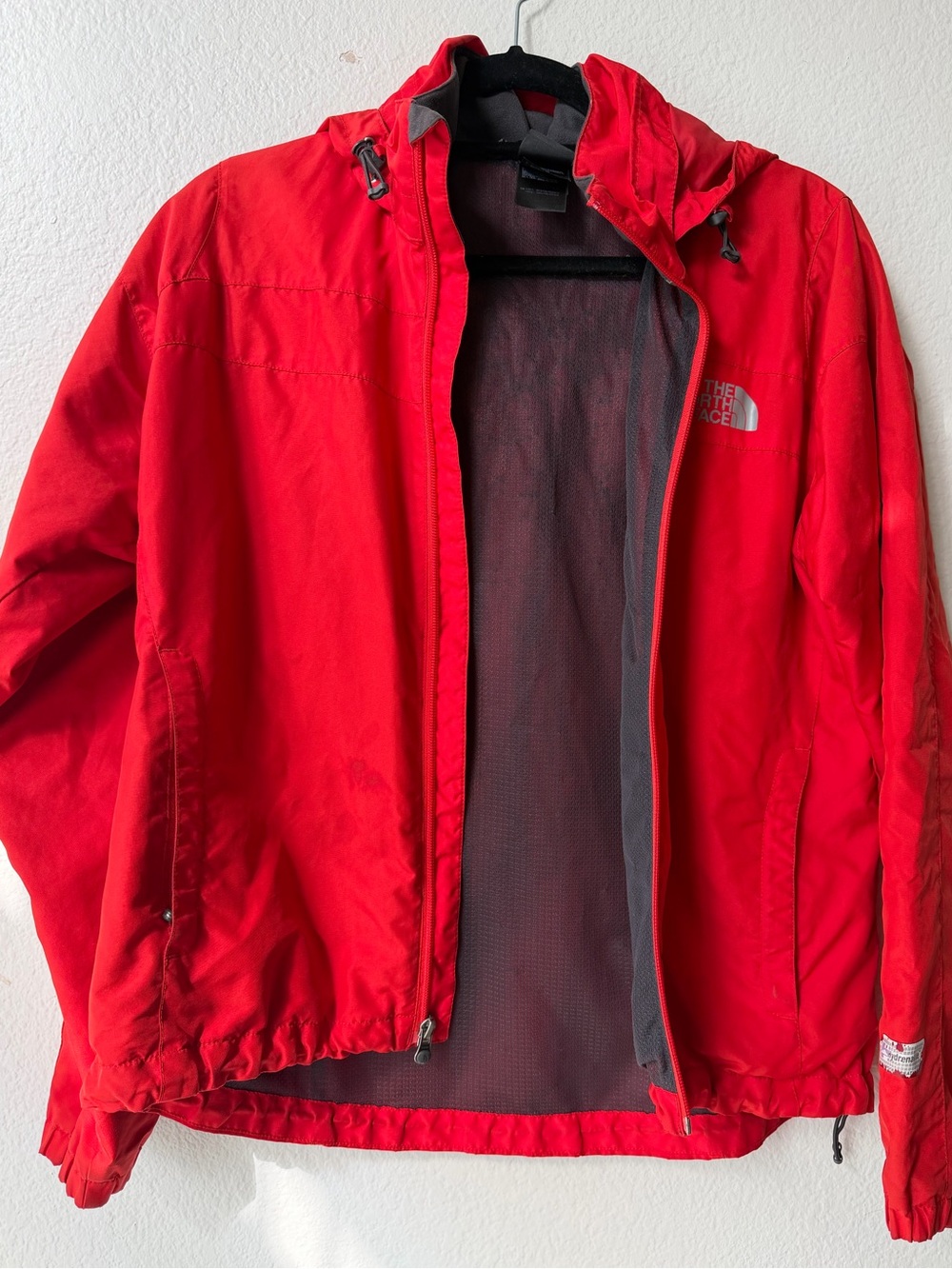 The North Face Red Women Hooded Rain Jacket